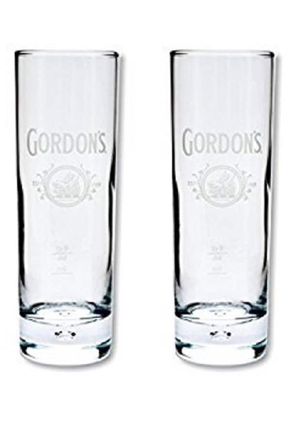 Gordons Gin White Logo Glasses