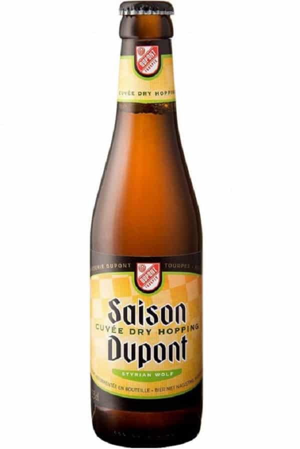 saison dupont cuvee dry hopping styrian wolf bottle