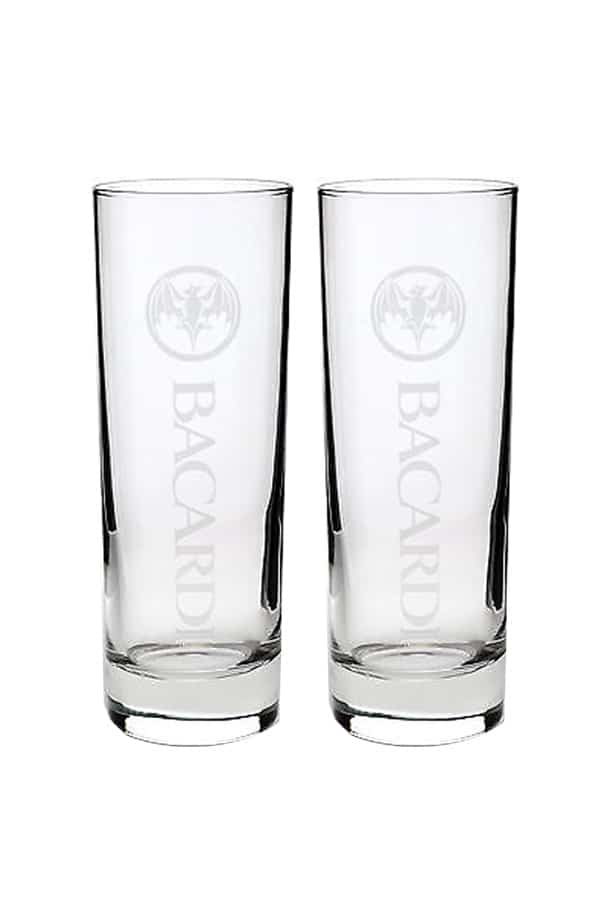 bacardi rum glasses