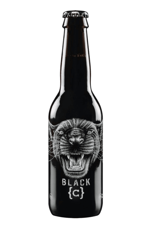 Black C Beer Bottle