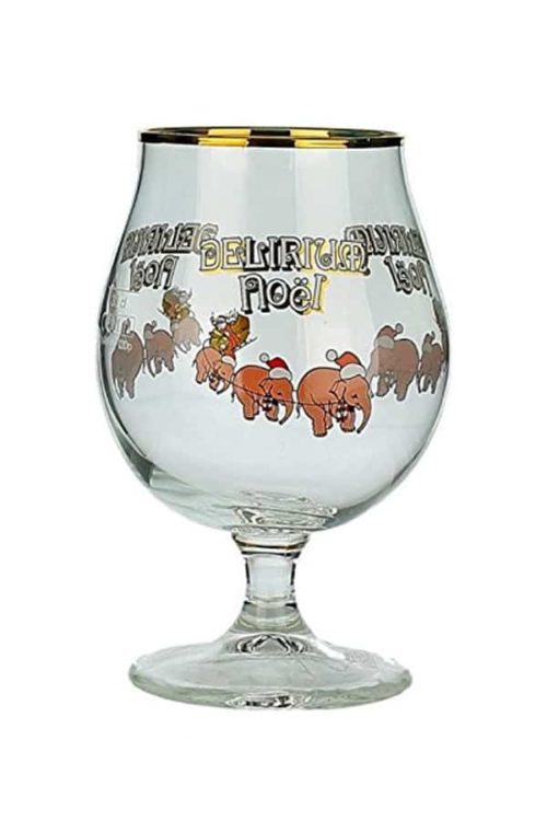 delirium beer glass noel edition