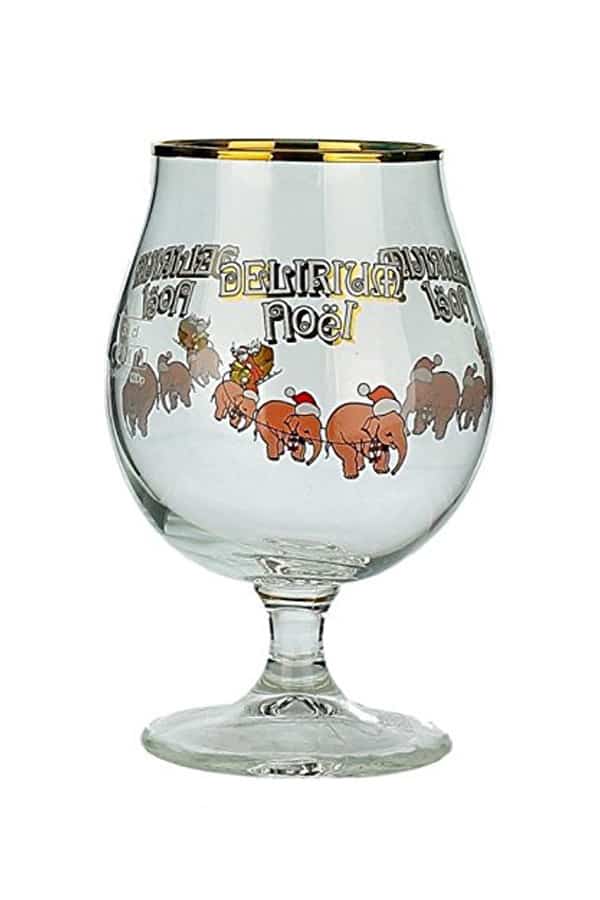 delirium beer glass noel edition