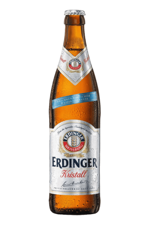 erdinger kristallklar beer bottle