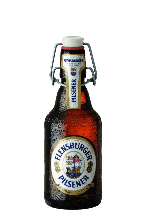 flensburger pilsener beer bottle
