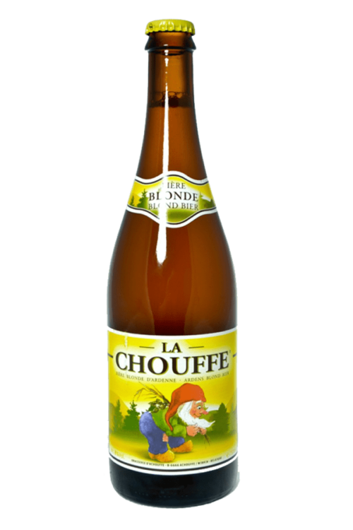 La Chouffe Blonde Beer Bottle