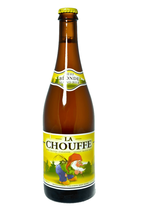 La Chouffe Blonde Beer Bottle