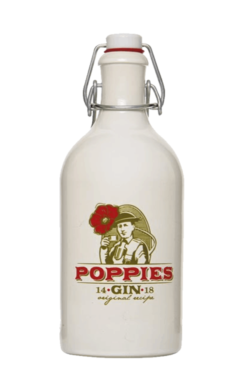 Rubbens Poppies Gin Bottle