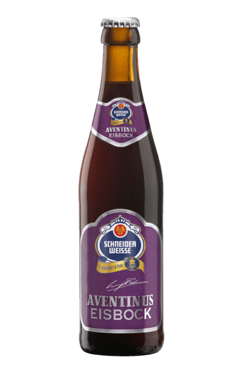 bottle of schneider aventinus eisbock beer