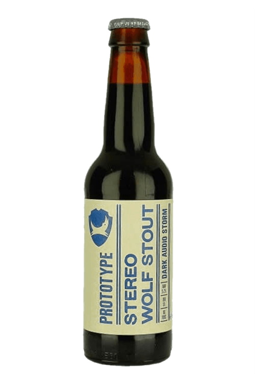 bottle of stereo wolf stout