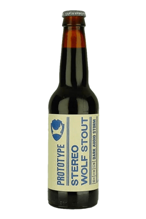 bottle of stereo wolf stout