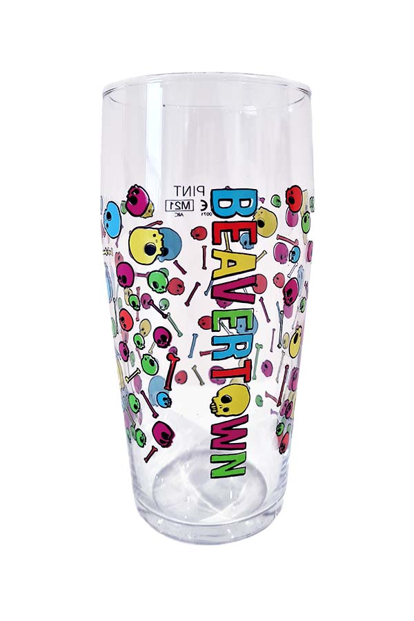 Beavertown Psychedelic Skulls Pint Glass