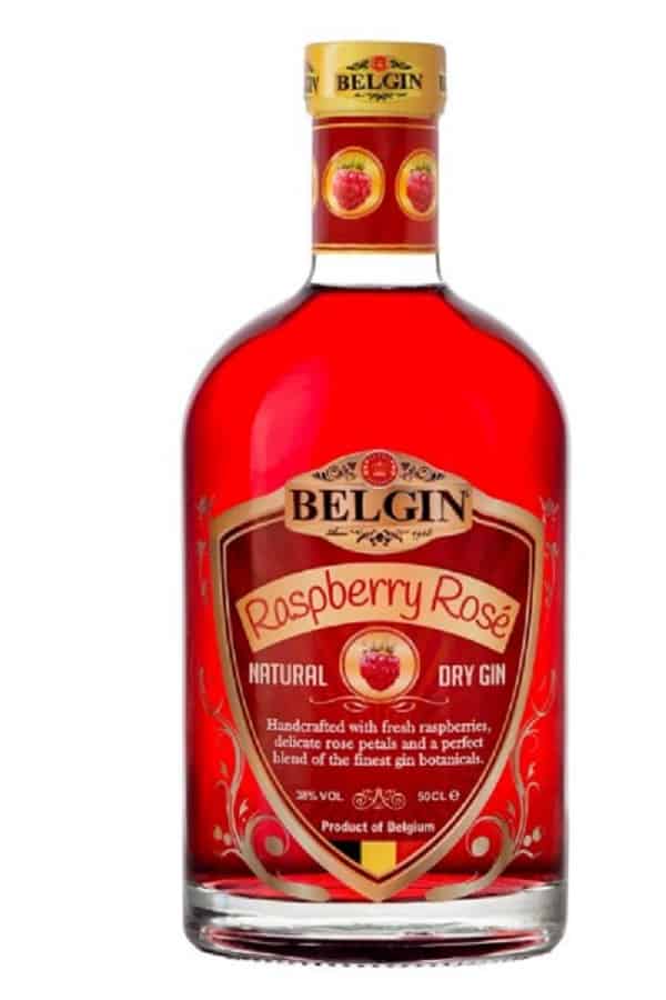 Belgin Raspberry Rose Gin bottle