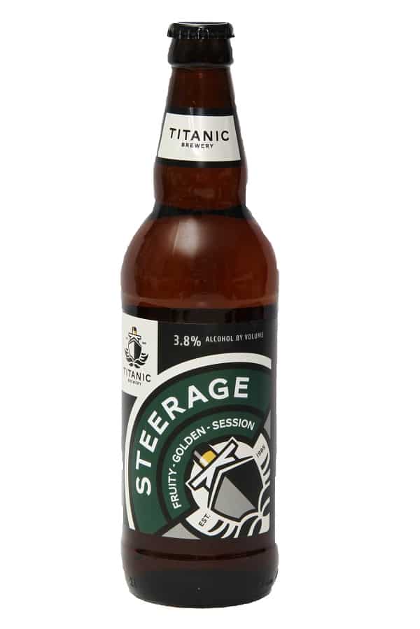 Steerage beer bottle