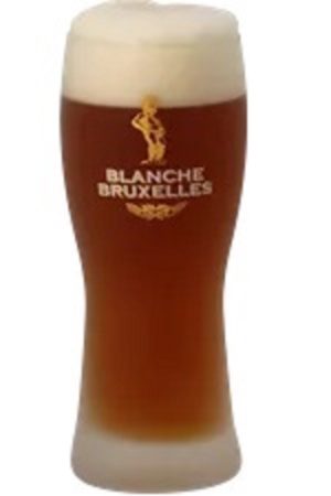 Blanche de Bruxelles Frosted Pint Glass - The Belgian Beer Company