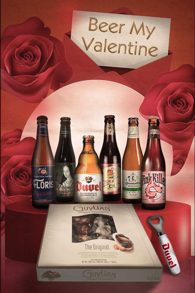 Beer My Valentine Case Valentine's Day Beer Gift