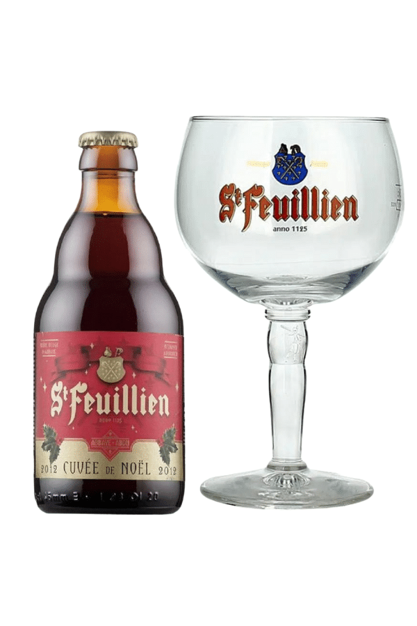 View 12 St Feuillien Cuvee de Noel FREE Glass Special Offer information