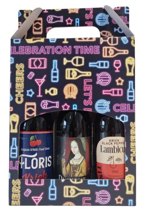 Belgian Cherry Beer Bottle Gift Box NEW