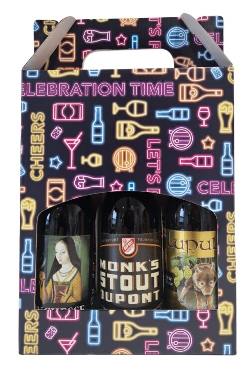 Belgian Dark Beer Bottle Gift Box NEW