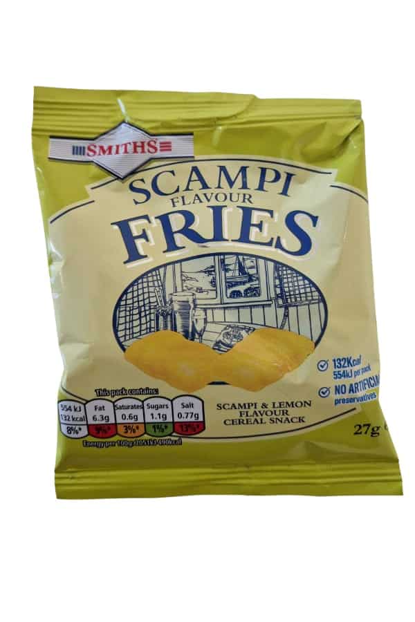 View 1 Pack Scampi Flavour Fries Bar Snack information