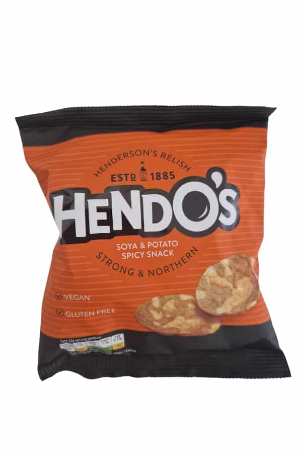 View 1 Pack Hendos Soya Potato Spicy Snack information