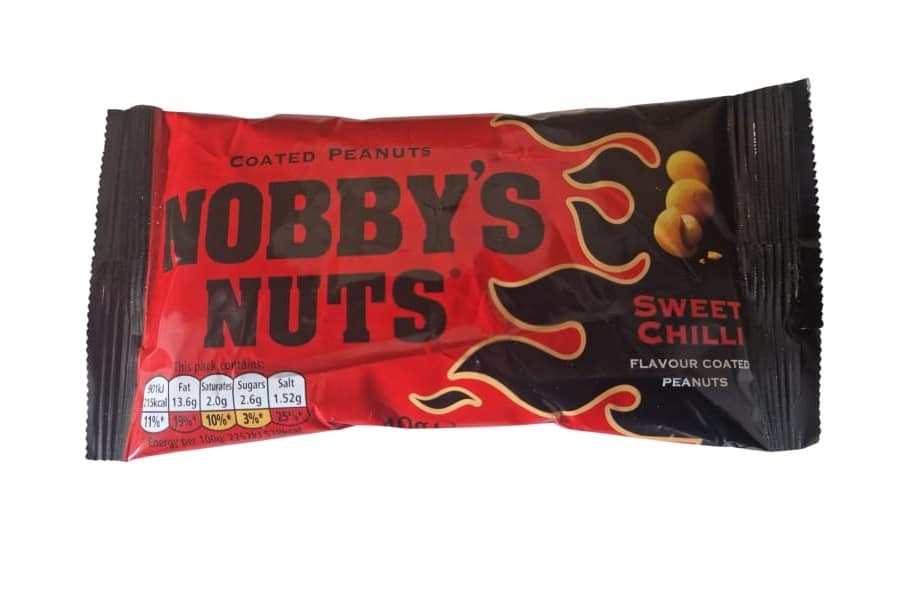 View 1 Pack Nobbys Nuts Sweet Chilli Bar Snack information