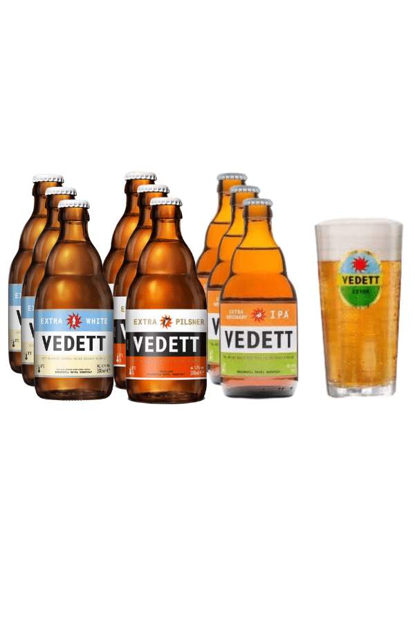 Vedett Extra Mixed Case and Free Glass