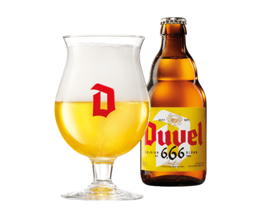 Duvel and Free Beer Glass