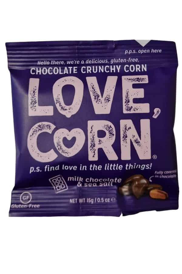 View 1 Pack Love Corn Milk Chocolate Sea Salt information