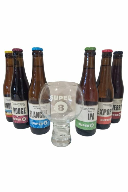 Super 8 Mixed Case and Glass