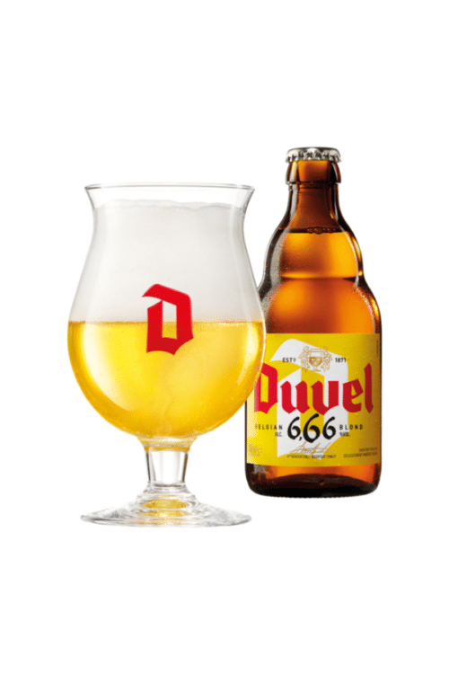 Duvel 666 and beer glass