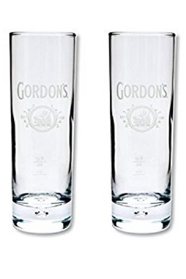 2 Gordons London Dry Gin Glasses