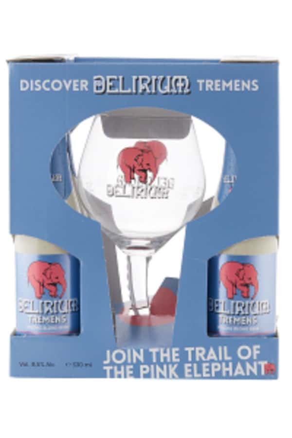 delirium gift set curved glass