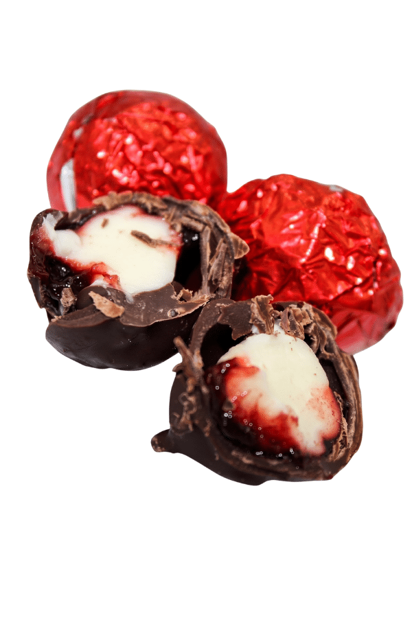Cherry Silhouette Belgian Chocolate Truffles