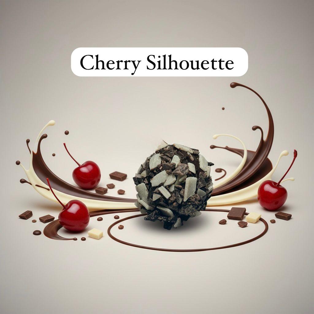Cherry Silhouette Chocolate Truffles