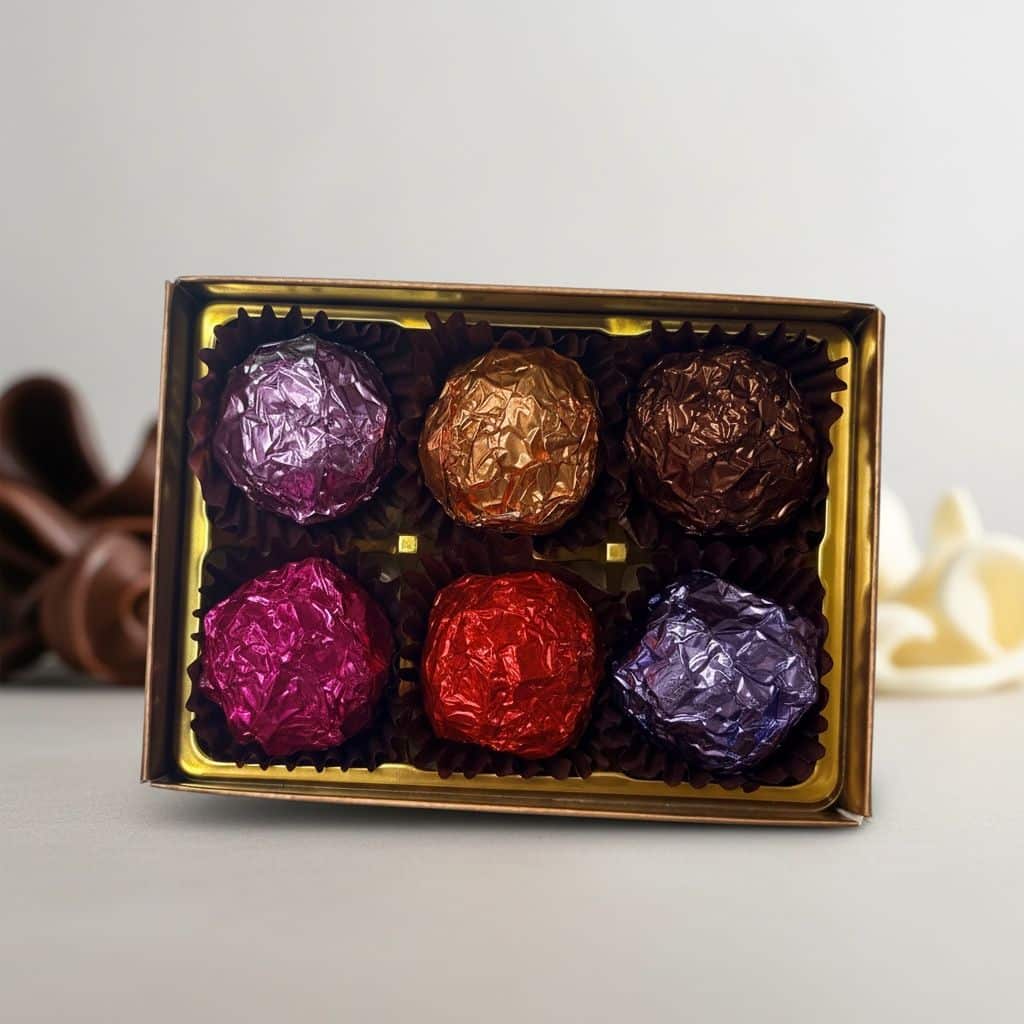 Box of 6x Belgian Chocolate Truffles