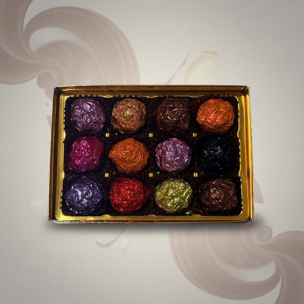Mixed Belgian Chocolate Truffles - box of 12